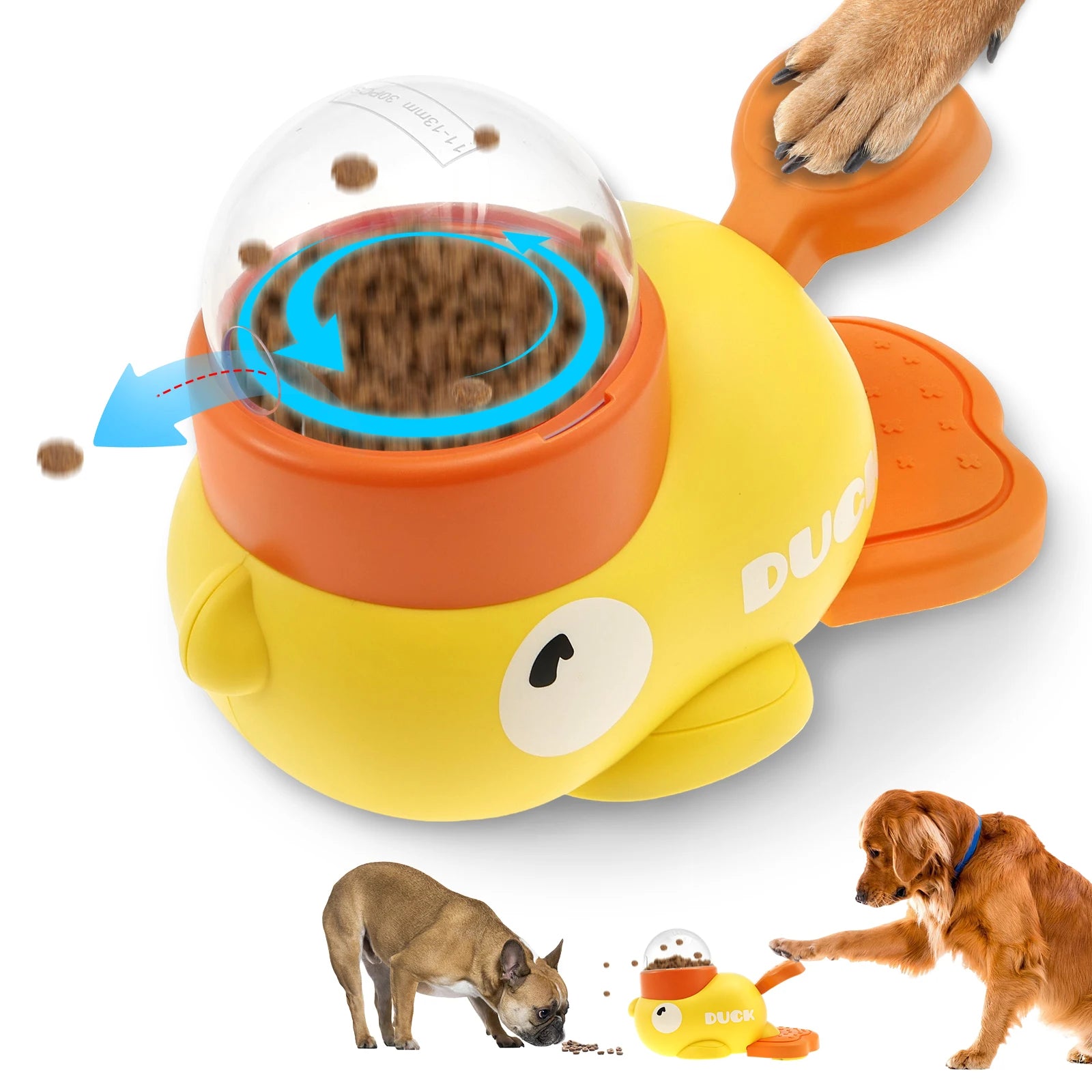 Oasis Hound ™ Interactive Duck Shaped Dog Slow Feeder