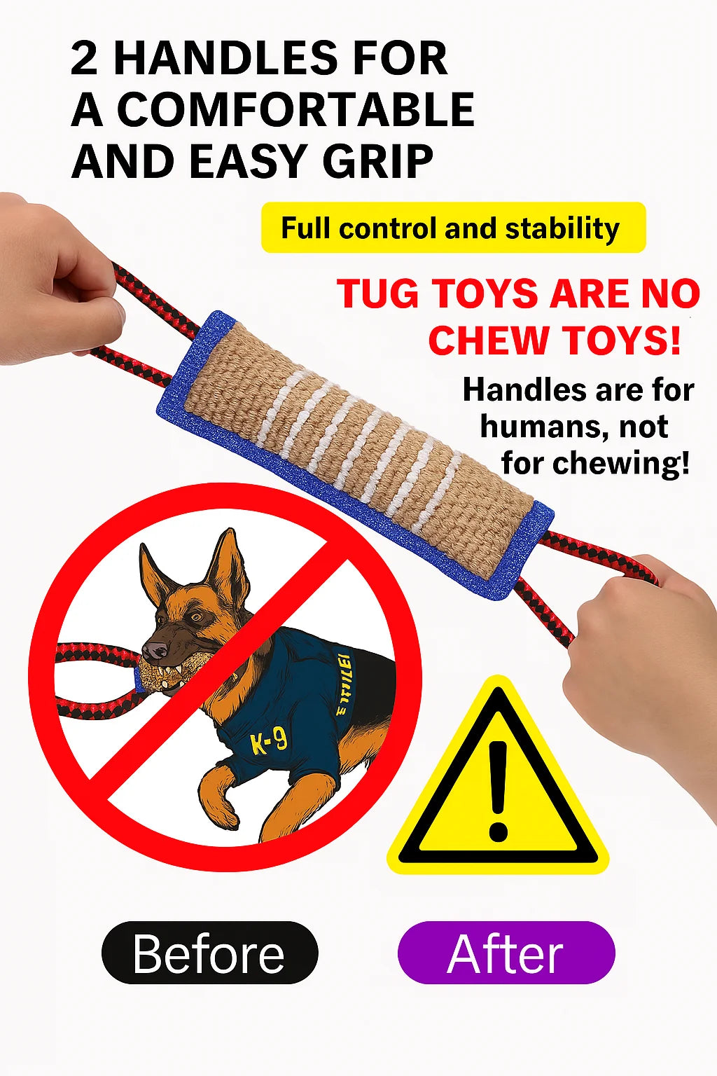 Oasis Hound™ Professional Tug & Bite Training Toy