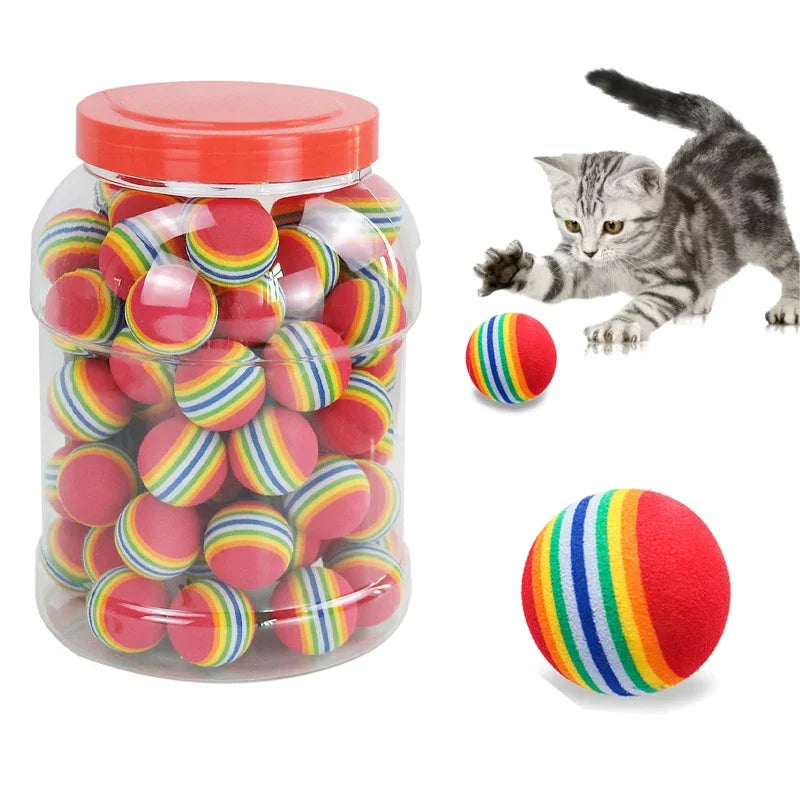 Oasis Hound™ Rainbow EVA Cat Toy Ball