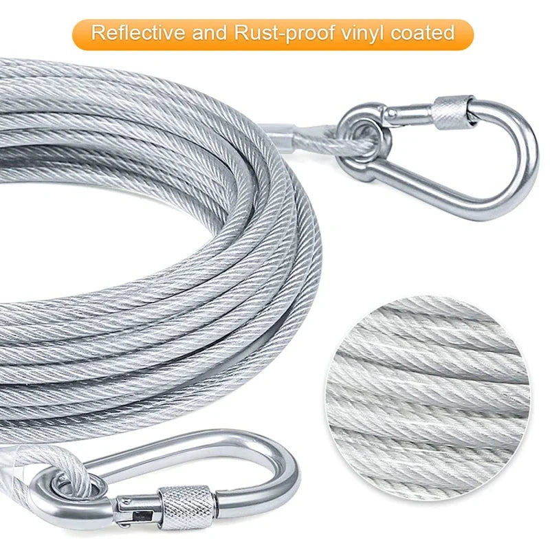 Oasis Hound™ Double-Headed Tie-Out Cable Leash