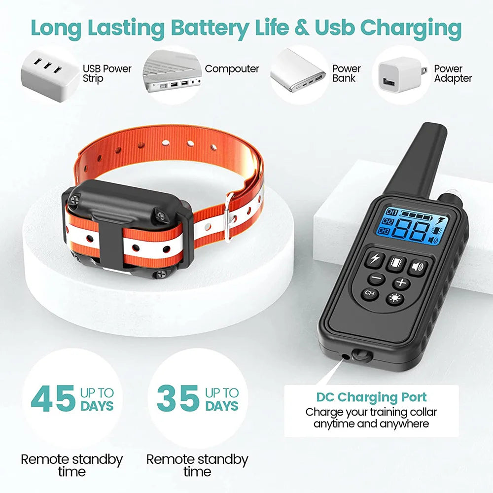 Oasis Hound™ Rechargeable Remote Dog Training Collar