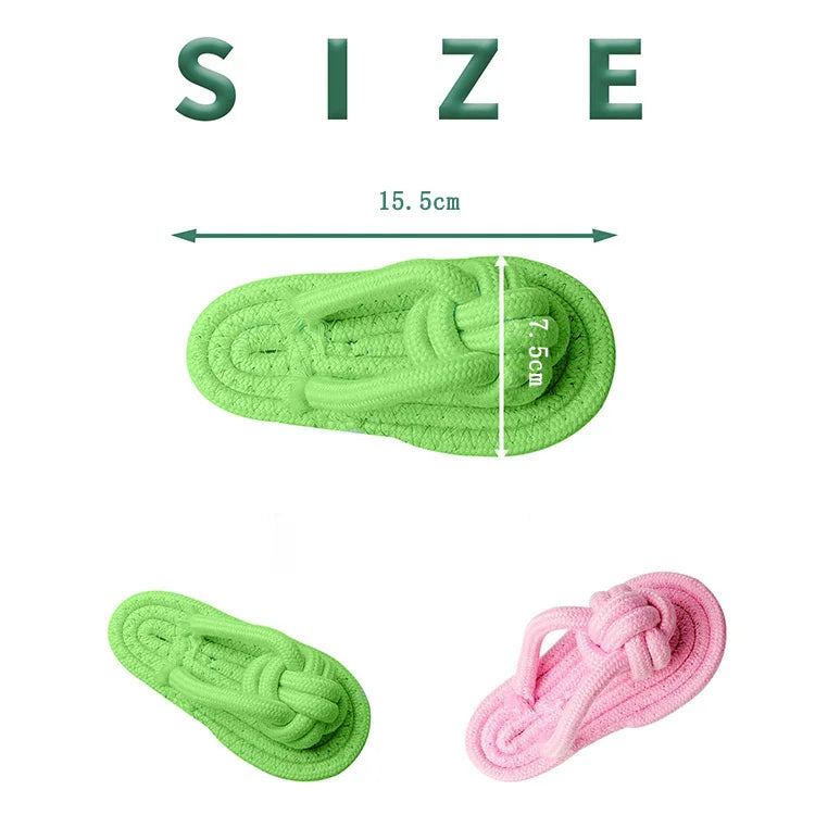 Oasis Hound™ Cotton Slipper Rope Chew Toy