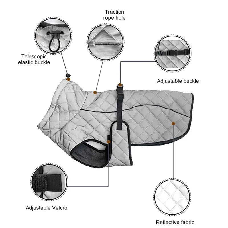 Oasis Hound™ Reflective Winter Dog Jacket