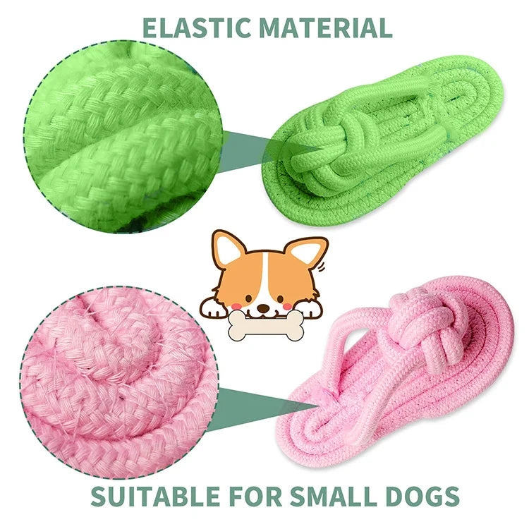 Oasis Hound™ Cotton Slipper Rope Chew Toy