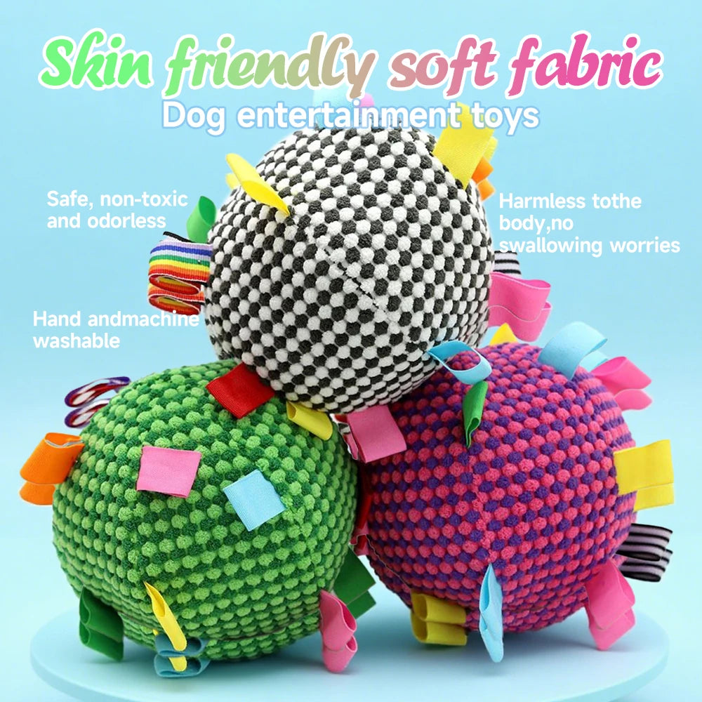 Oasis Hound™ Interactive Plush Ball Tug Toy