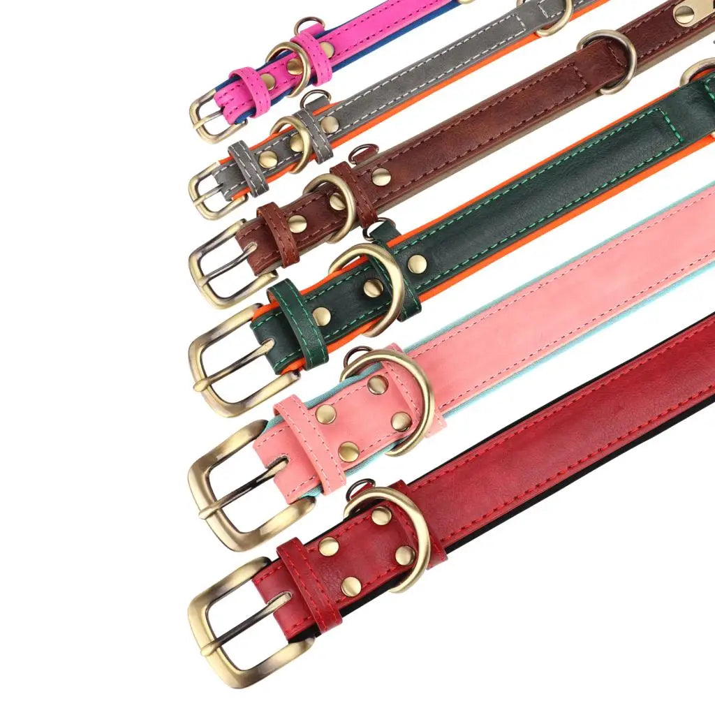 Oasis Hound™ Customized Leather Dog Collar &amp; Leash Set
