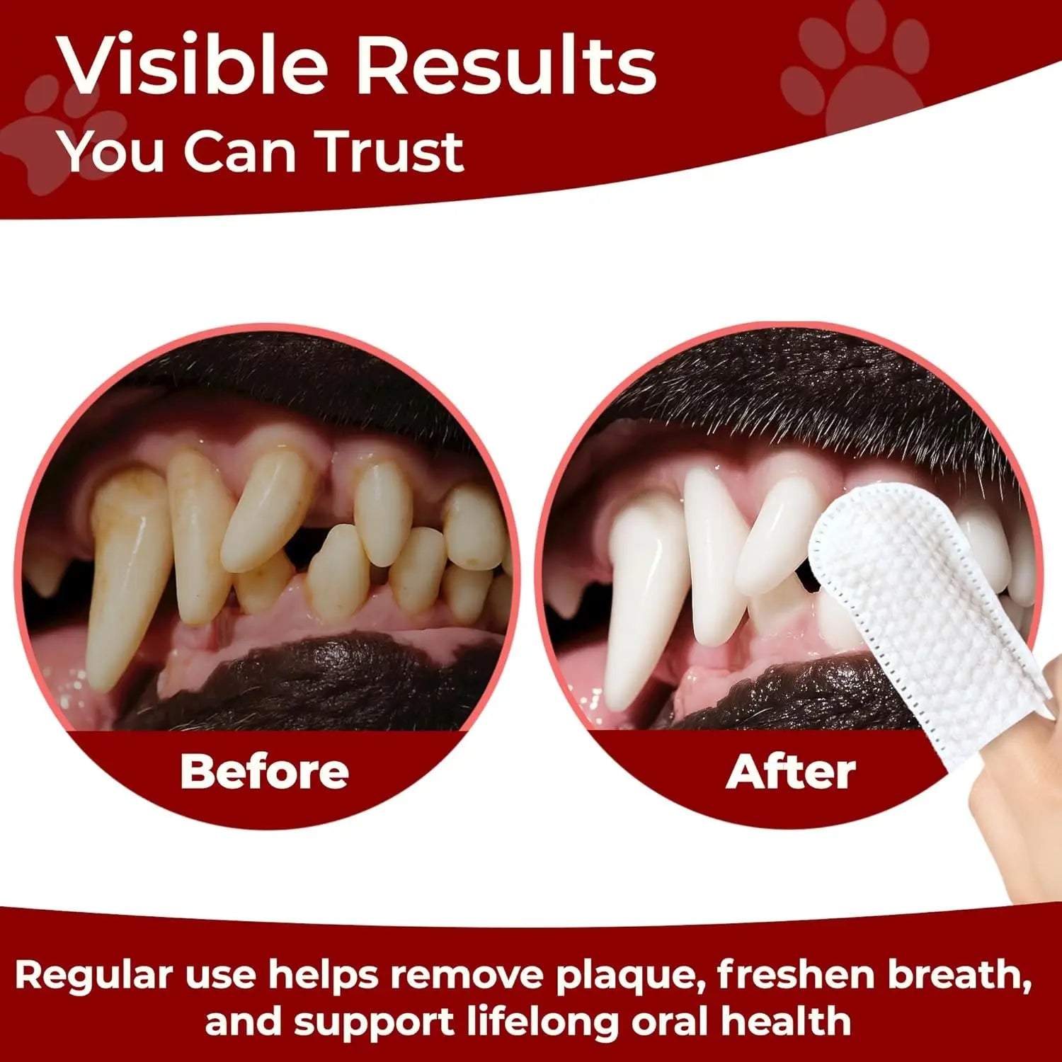 Oasis Hound™ Dog &amp; Cat Dental Cleaning Wipes