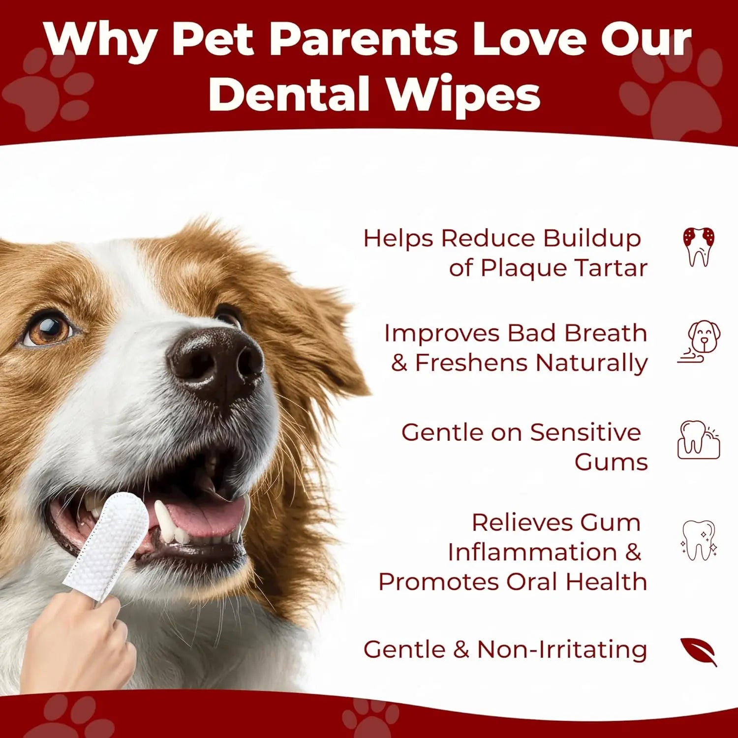 Oasis Hound™ Dog &amp; Cat Dental Cleaning Wipes