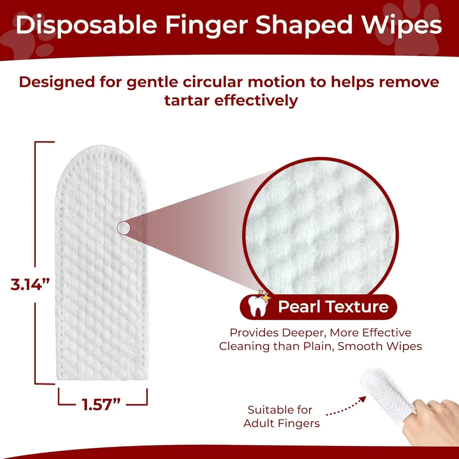 Oasis Hound™ Dog &amp; Cat Dental Cleaning Wipes