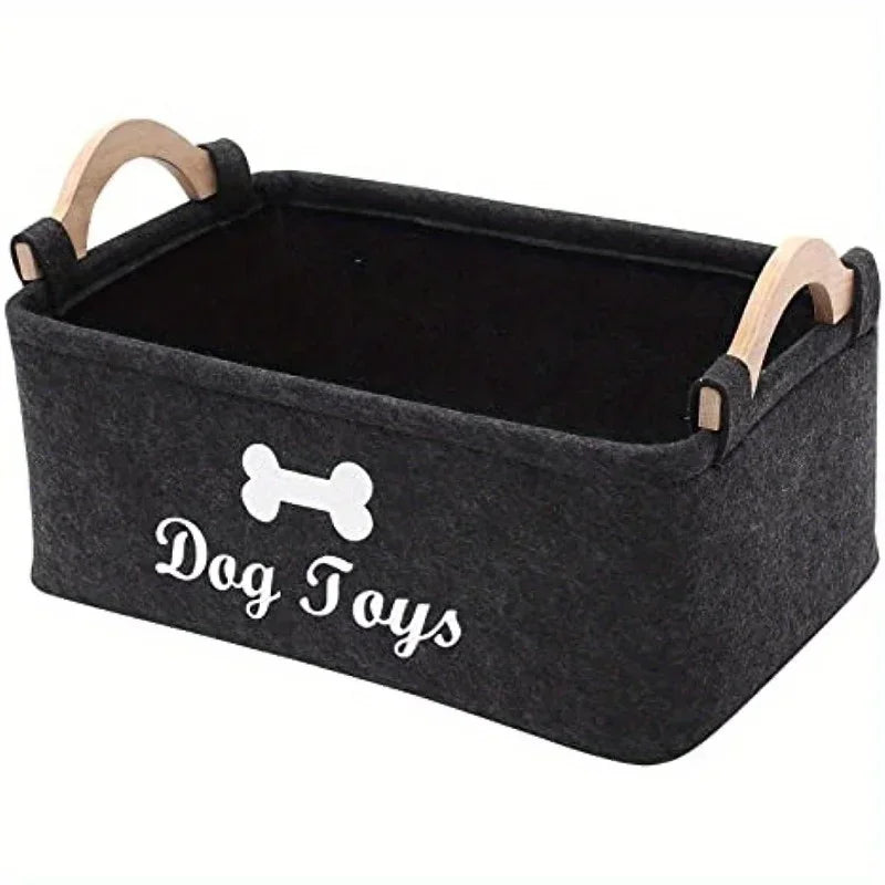 Oasis Hound™ Felt Pet Toy Storage Box